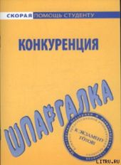 Шпаргалка по конкуренции